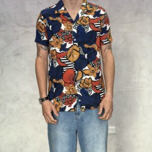 CAMICIA M/M STAMPA FIORI – PABLIC – BERNA  taglia L